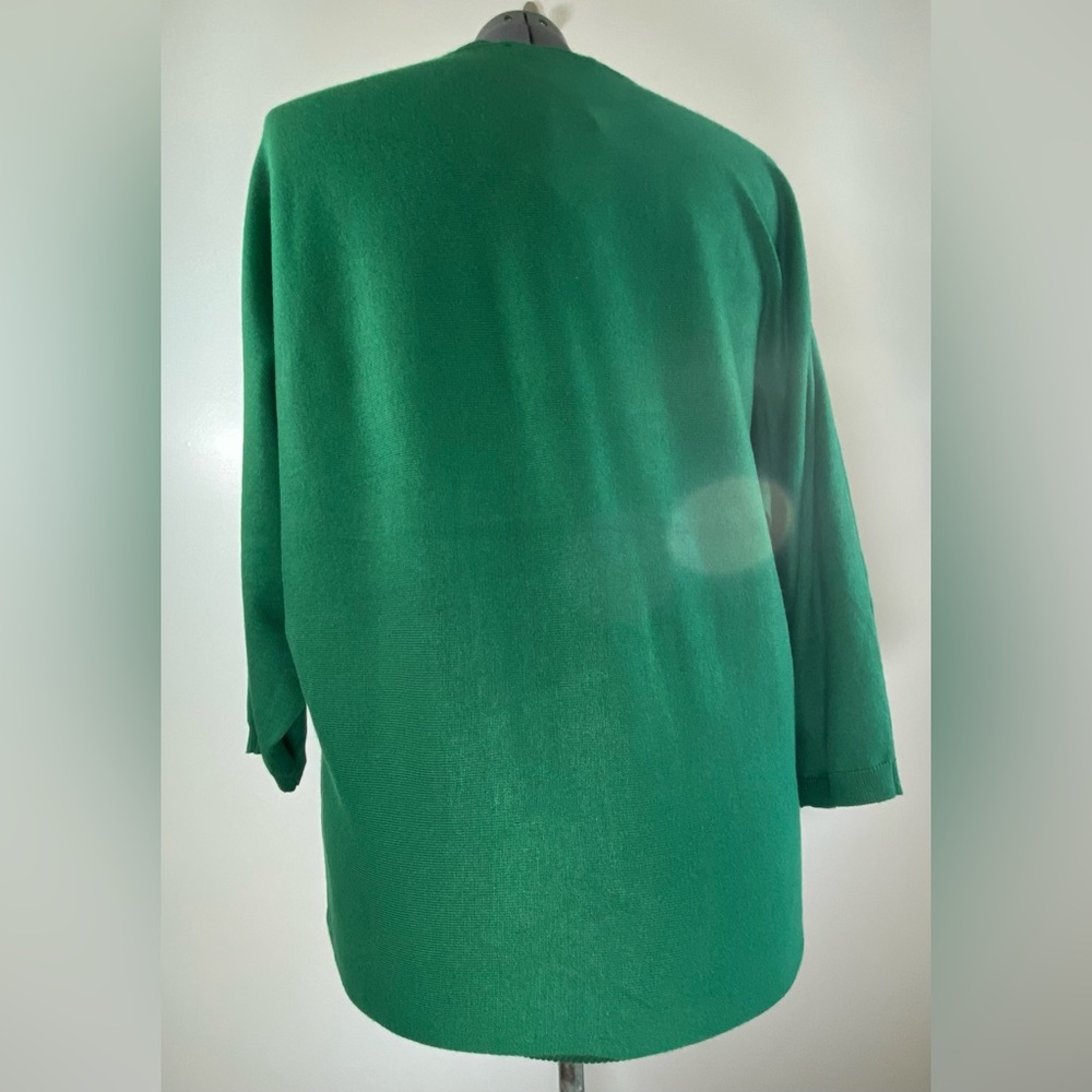 Ashley Stewart Green Eden Crystal Embellish Sweater SZ 14/16 &18/20 NWT - Picture 5 of 6